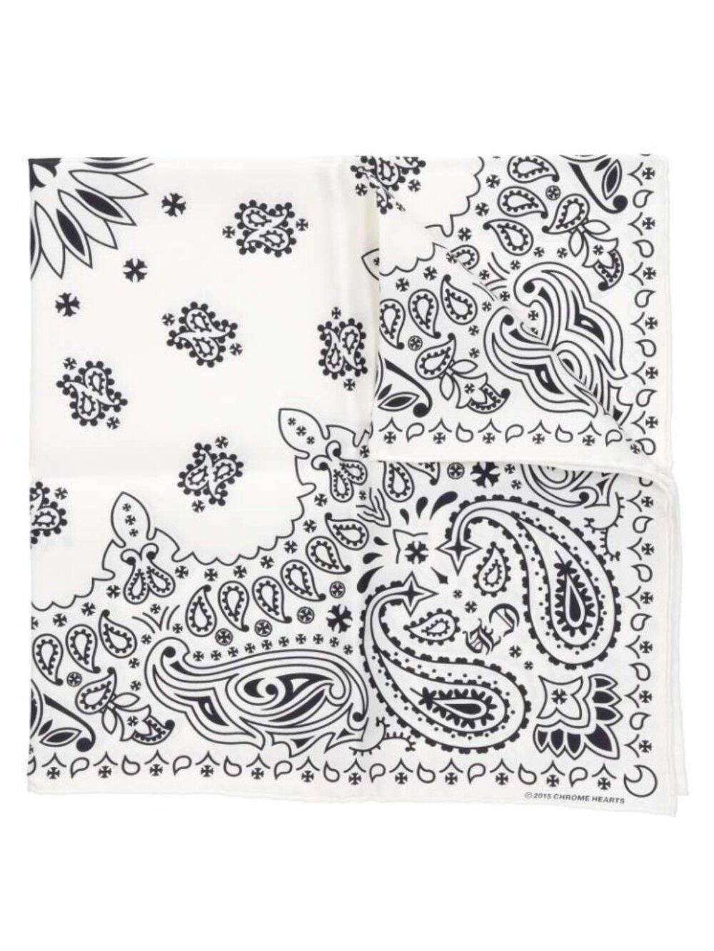 Chrome Hearts CH Paisley Print Silk Bandana